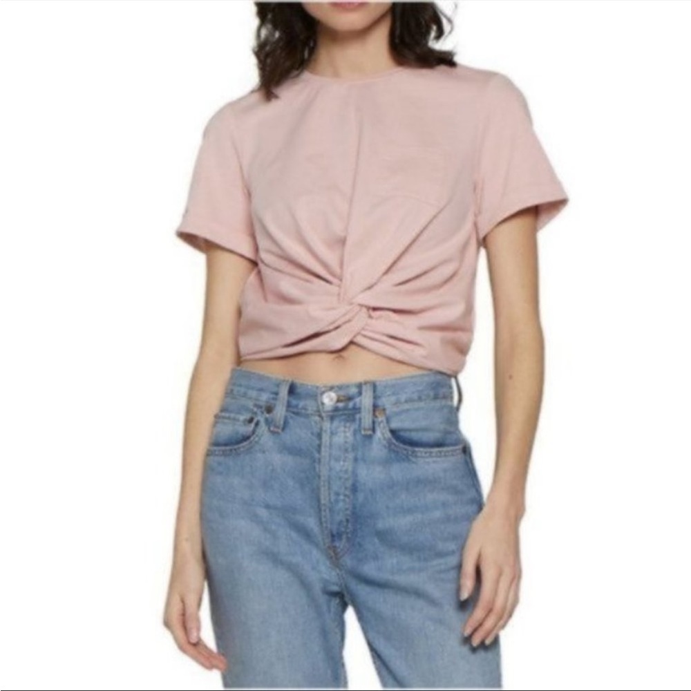 Walter Baker Camille Pink Twist Front Tee Small